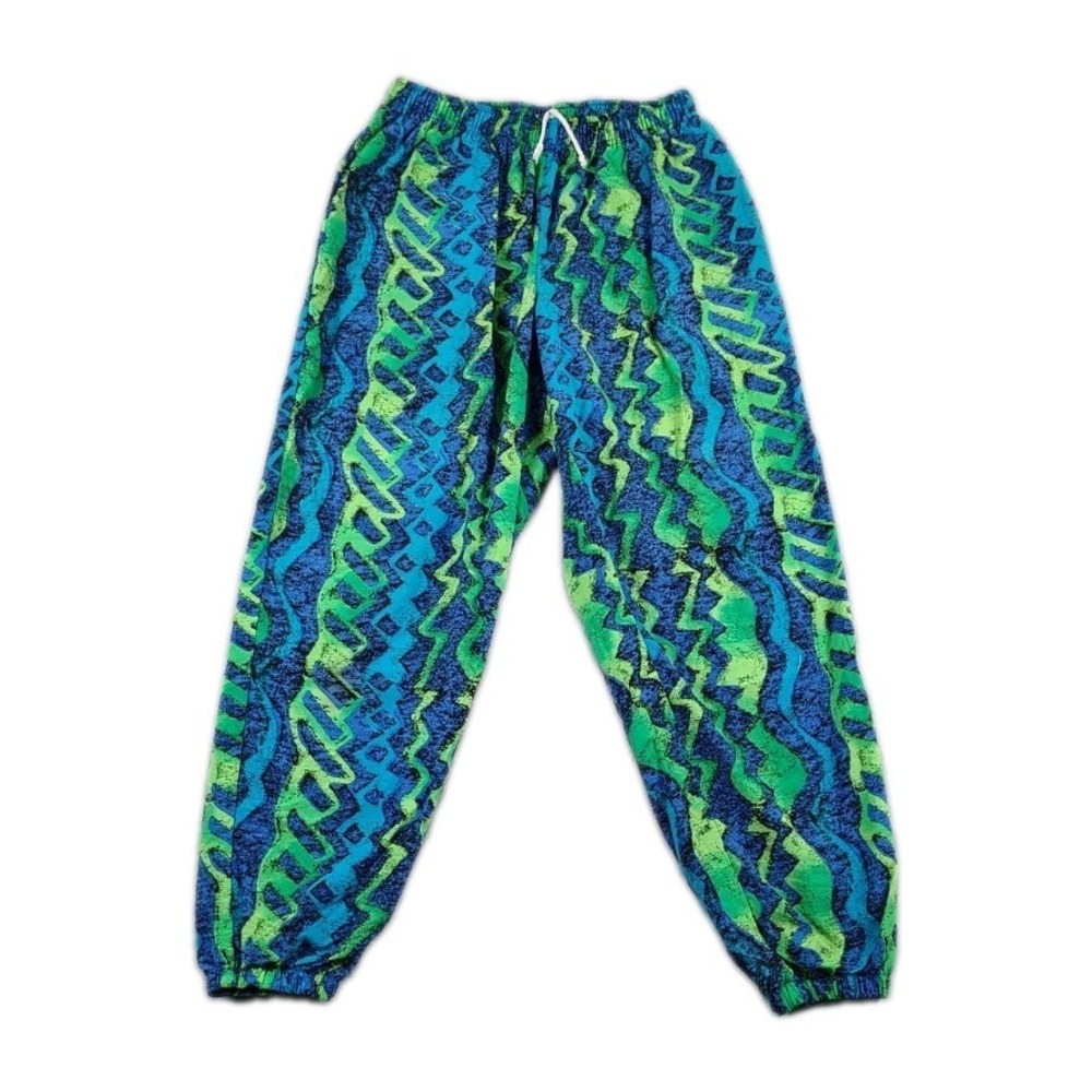 Vtg 80s 90s Baggy Pants Mens Muscle Gym Work Out Parachute MC Hammer Surf S
